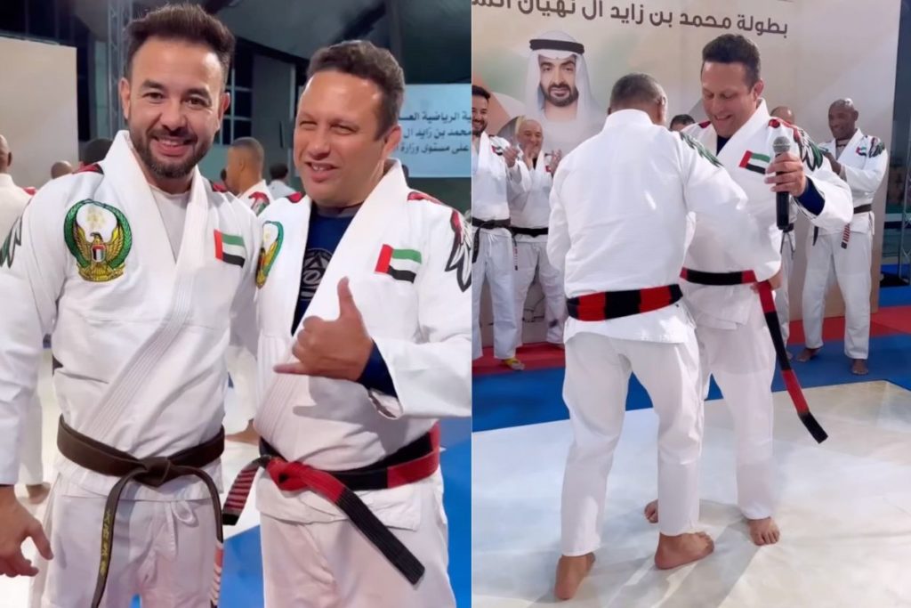 Renzo Gracie reçoit sa ceinture noire et rouge de Jiu Jitsu Brésilien